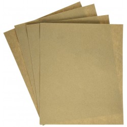 Papier de verre 4 feuilles assorties