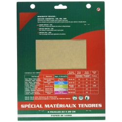 Papier de verre 4 feuilles assorties 2